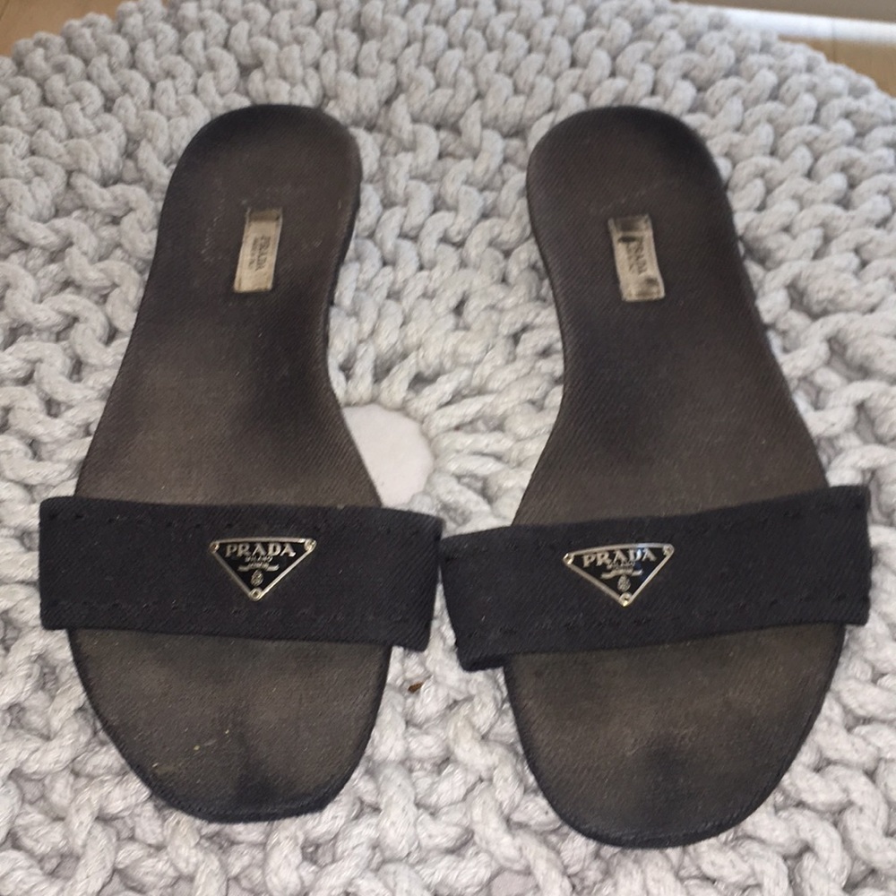 Prada Logo Sandal
